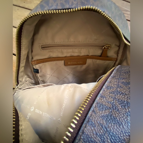 Michael Kors Abbey Brown/acorn medium  studded backpack - Picture 10 of 14